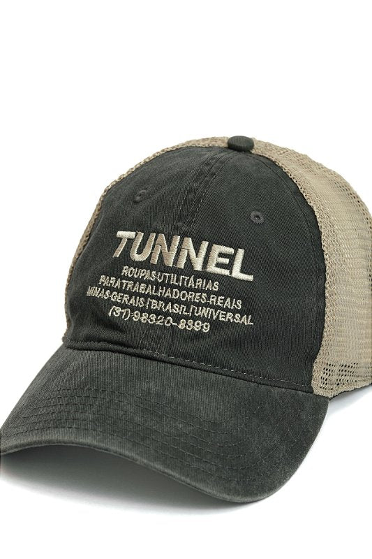 Boné Trucker Lavado Preto