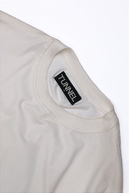 Camiseta Oversized Institucional Off White