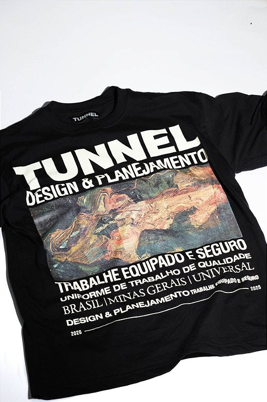 Camiseta Oversized Mineração Preta