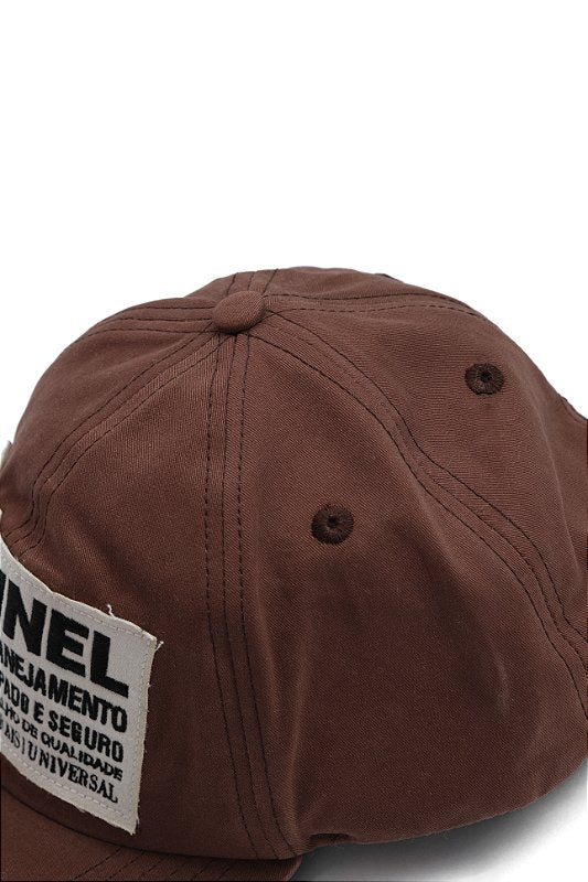 Bone Dad Hat Patchwork Marrom
