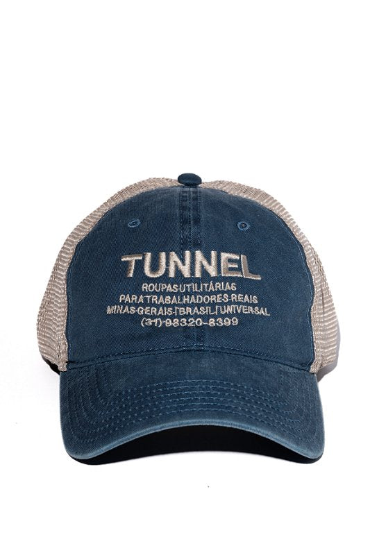 Boné Trucker Lavado Azul