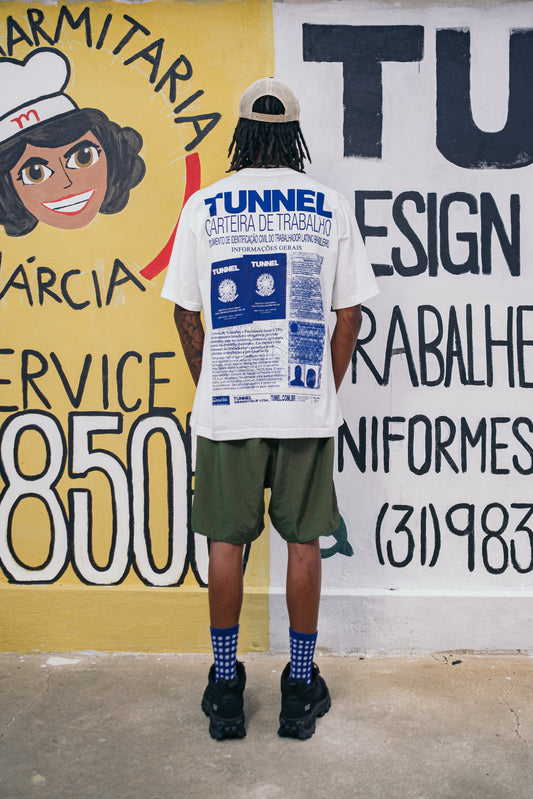 T-Shirt Oversized Ficha Técnica Carteira de Trabalho Off White