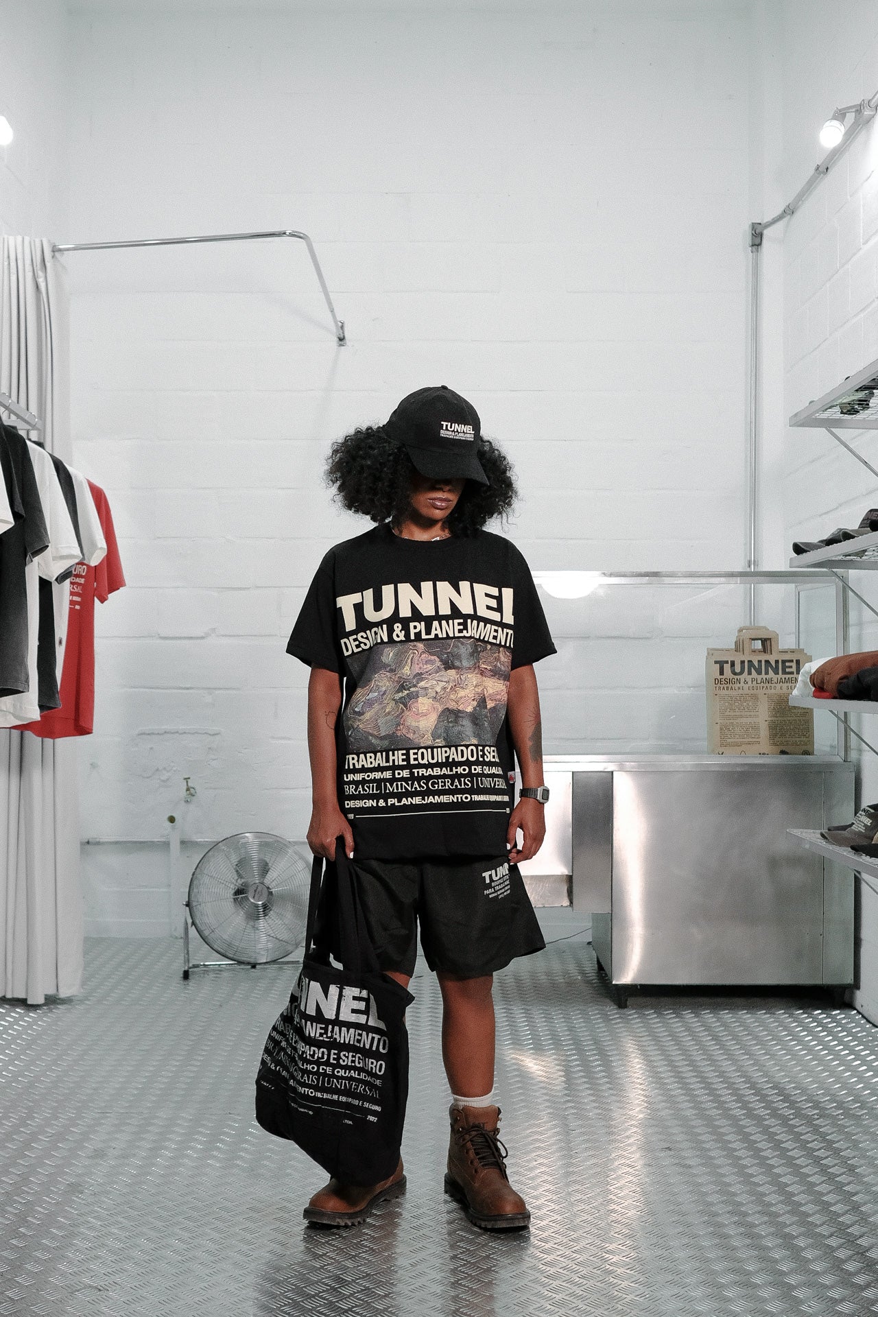 Camiseta Oversized Mineração Preta