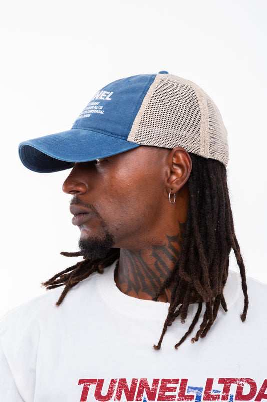 Boné Trucker Lavado Azul