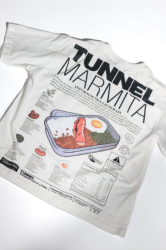 Camiseta Oversized Ficha Técnica Marmita Off White