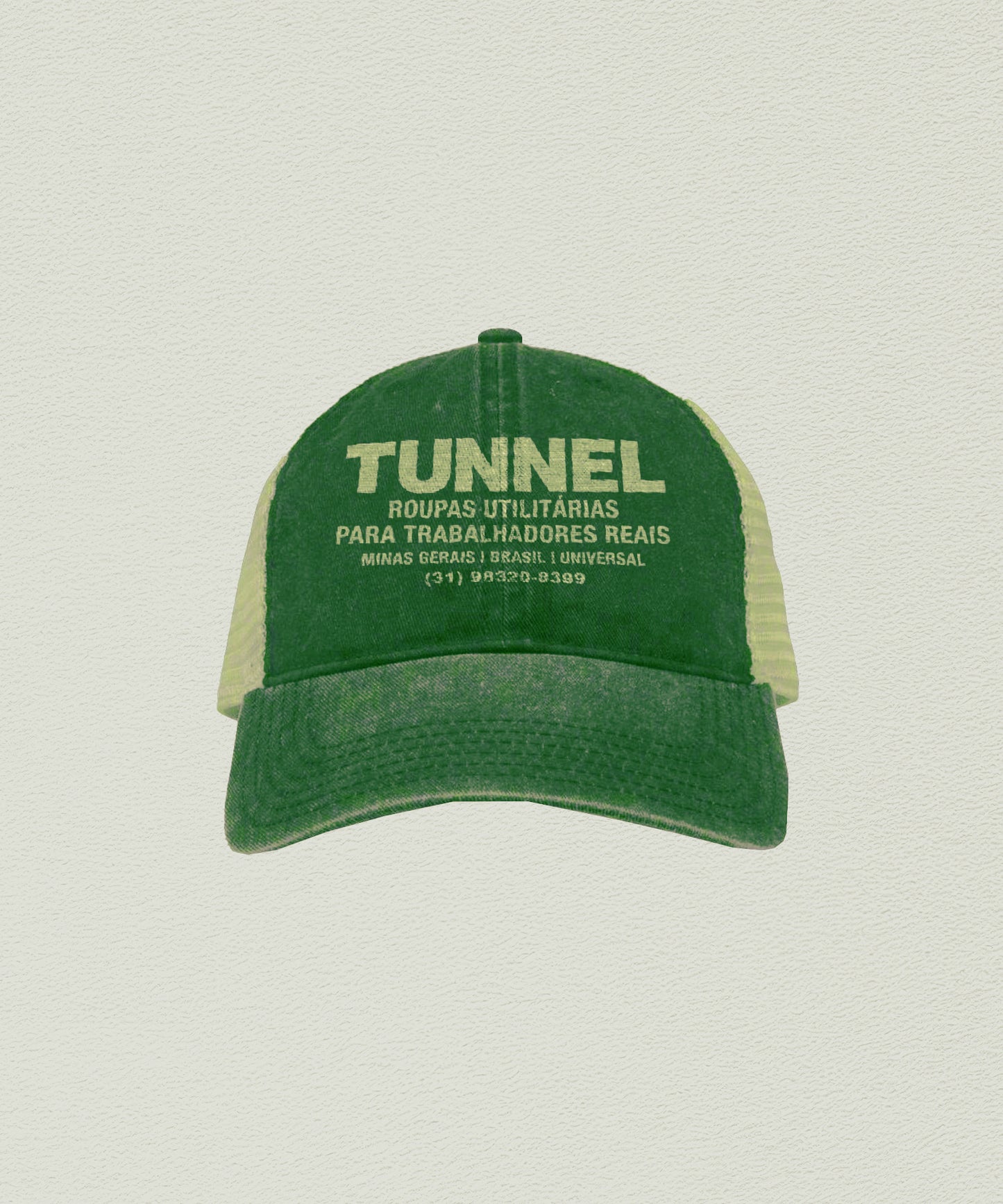 Boné Trucker Lavado Verde