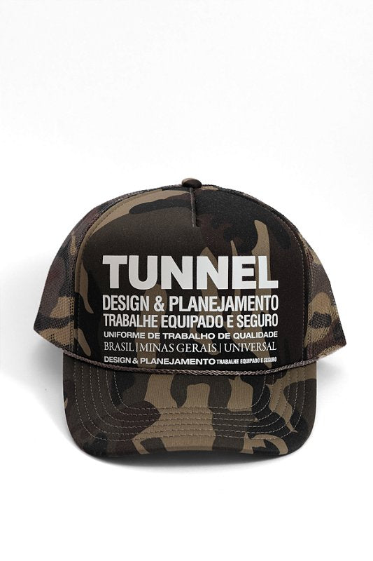 Boné Trucker Estruturado Camuflado