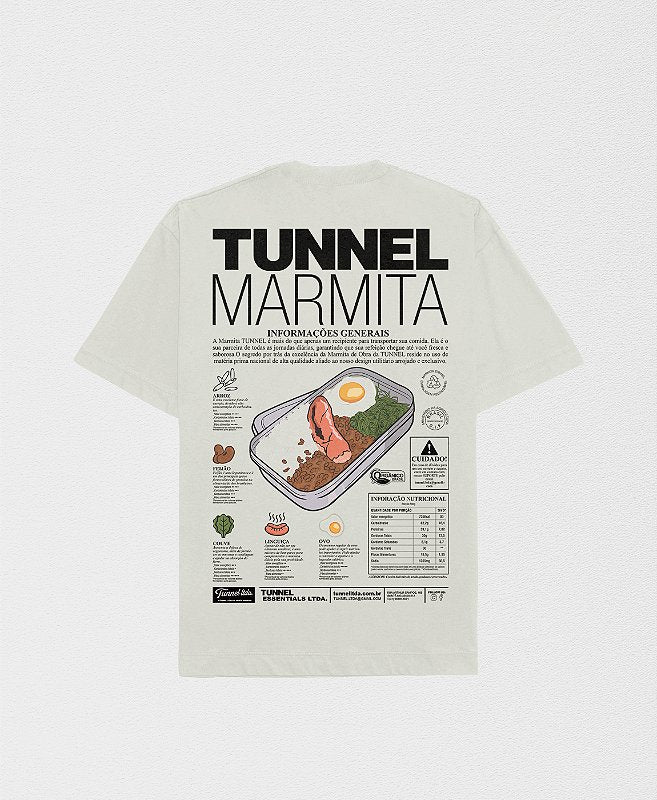 Camiseta Oversized Ficha Técnica Marmita Off White
