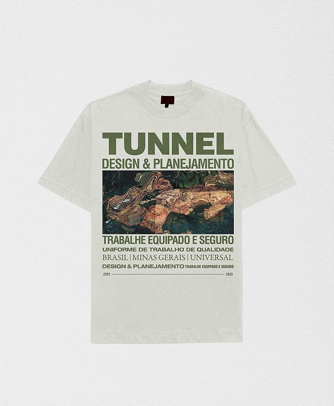 Camiseta Oversized Mineração Off White