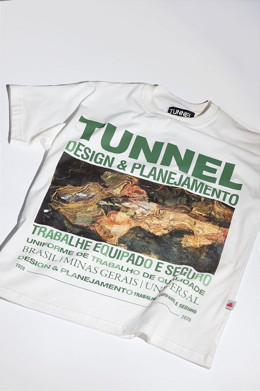 Camiseta Oversized Mineração Off White