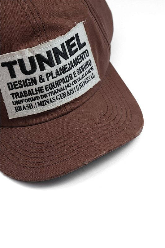 Bone Dad Hat Patchwork Marrom