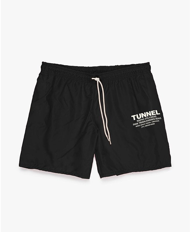 Short Praia Nylon Preto