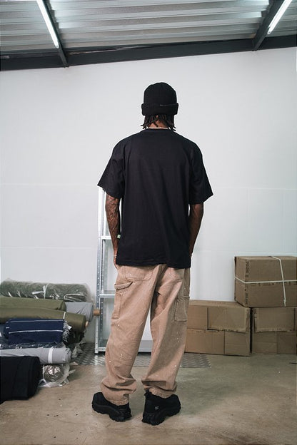 Camiseta Oversized Escavadeira Preta
