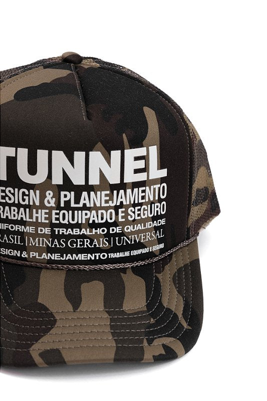 Boné Trucker Estruturado Camuflado