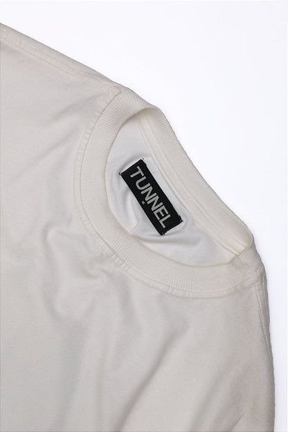 Camiseta  Oversized Institucional Off White
