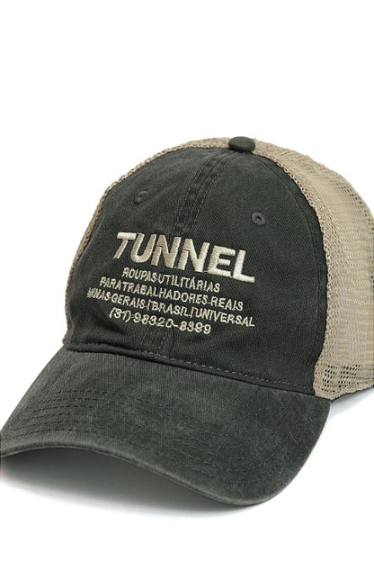 Boné Trucker Lavado Marrom