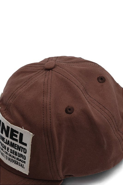 Bone Dad Hat Patchwork Marrom