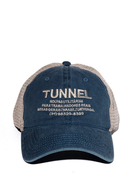 Boné Trucker Lavado Azul