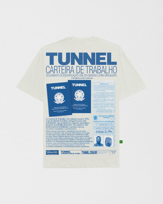 T-Shirt Oversized Ficha Técnica Carteira de Trabalho Off White