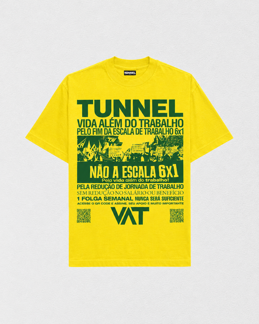 T-shirt Oversized TUNNEL + VAT Amarela
