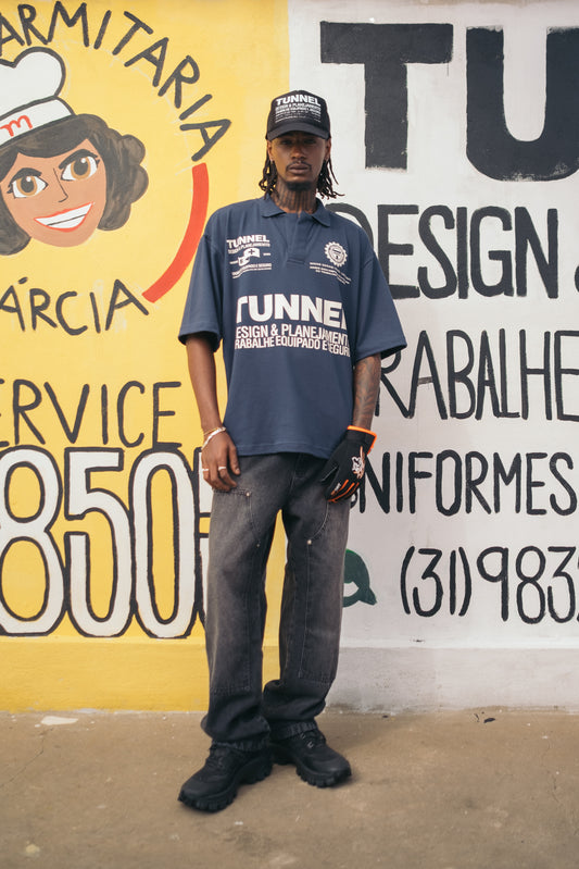 Calça Jeans Trabalhador Estonada Preto Estonado