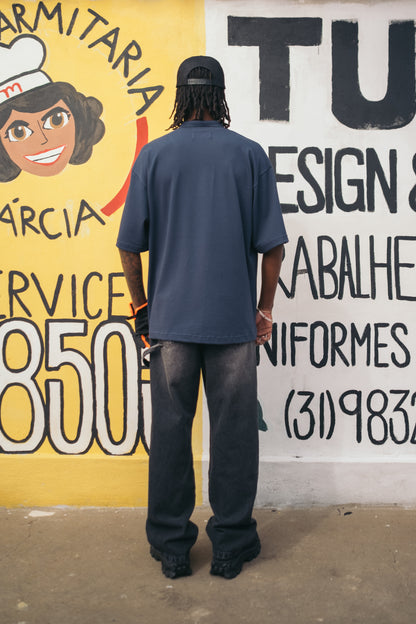 Calça Jeans Trabalhador Estonada Preto Estonado