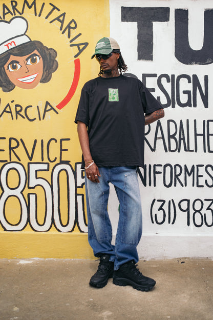 T-Shirt Oversized Identidade Preta