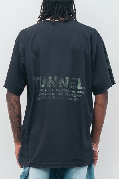 T-Shirt Oversized Identidade Preta