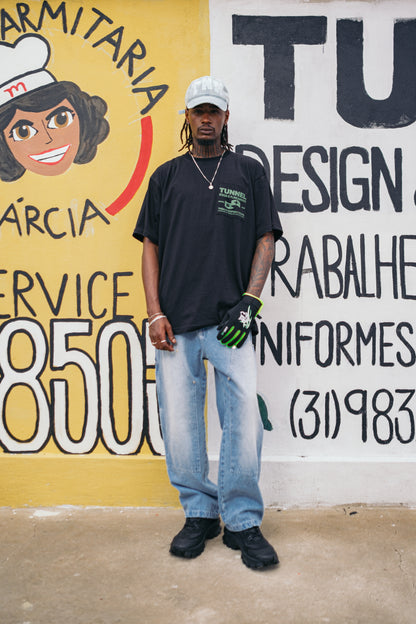 T-Shirt Oversized Ficha Técnica Carteira de Identidade Preta