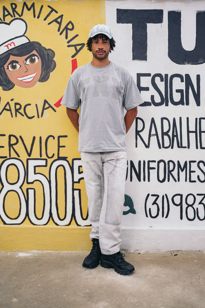 T-shirt Oversized Monocromatica TNN Cinza