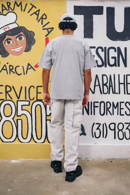 T-shirt Oversized Monocromatica TNN Cinza