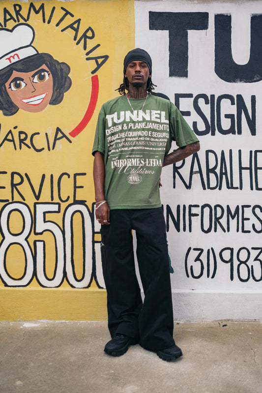 T-shirt Oversized Institucional Verde