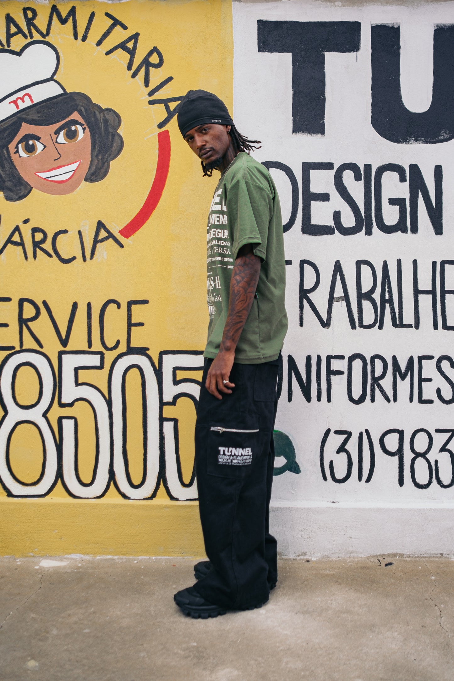 T-shirt Oversized Institucional Verde