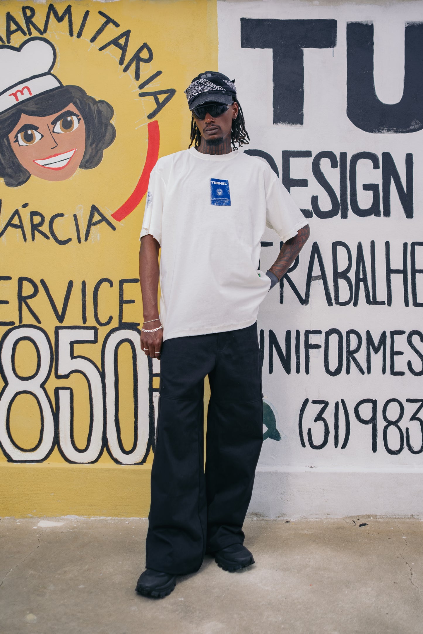 T-Shirt Oversized CLT Off White