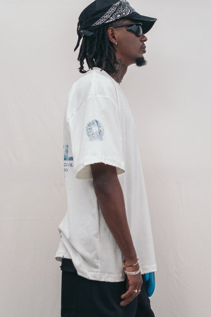 T-Shirt Oversized CLT Off White