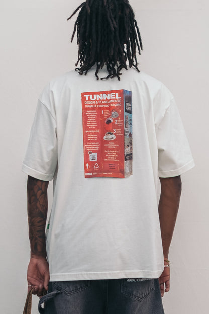 T-shirt Oversized Café Tunnel Off White