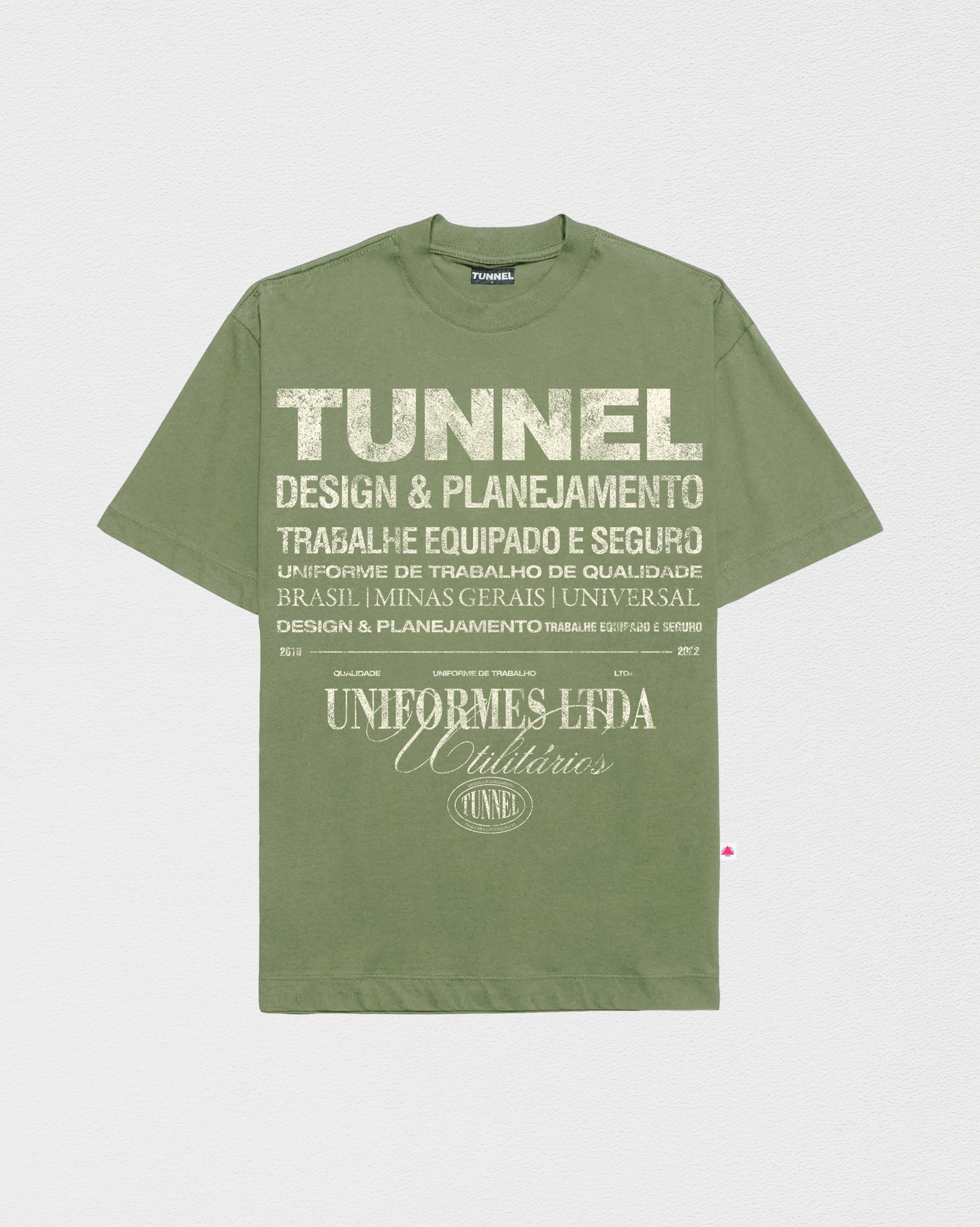 T-shirt Oversized Institucional Verde