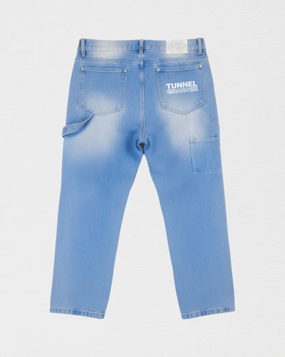 Calça Jeans Trabalhador Estonada Azul Clara