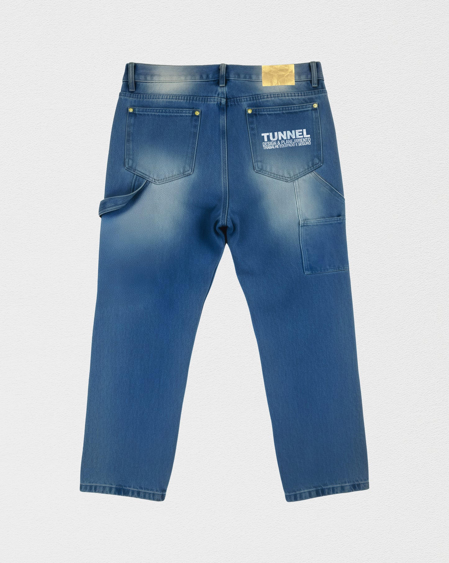 Calça Jeans Trabalhador Estonada Azul Escura