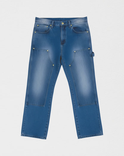 Calça Jeans Trabalhador Estonada Azul Escura