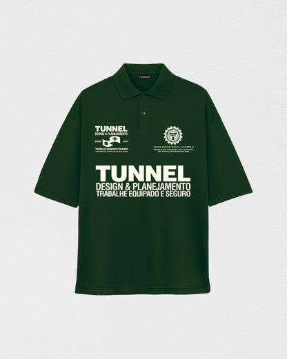 Camisa Polo Boxy Patrocínios Verde Militar