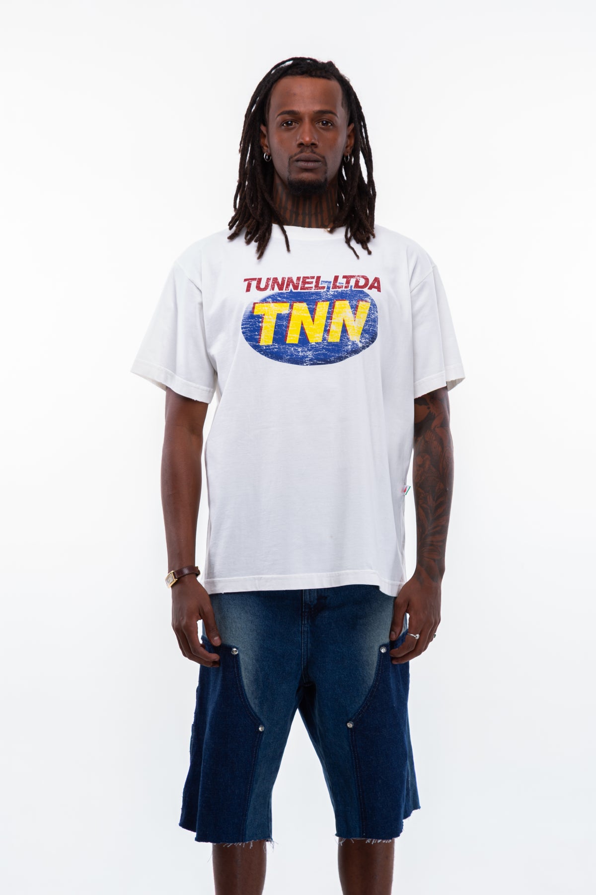 T-shirt Oversized BH Off White Vintage