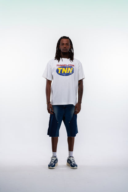 T-shirt Oversized BH Off White Vintage