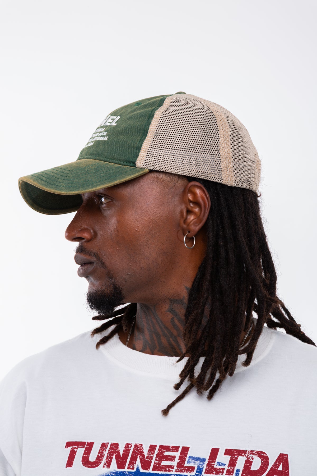 Boné Trucker Lavado Verde