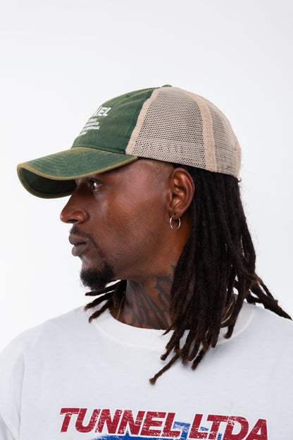 Boné Trucker Lavado Verde