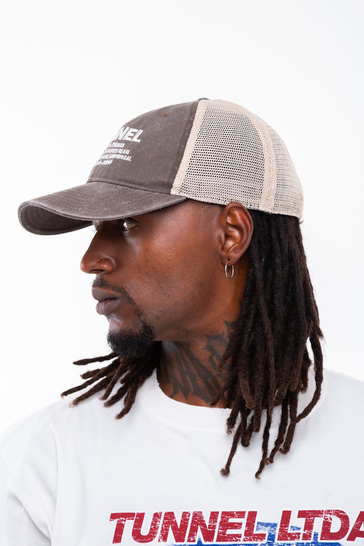 Boné Trucker Lavado Marrom