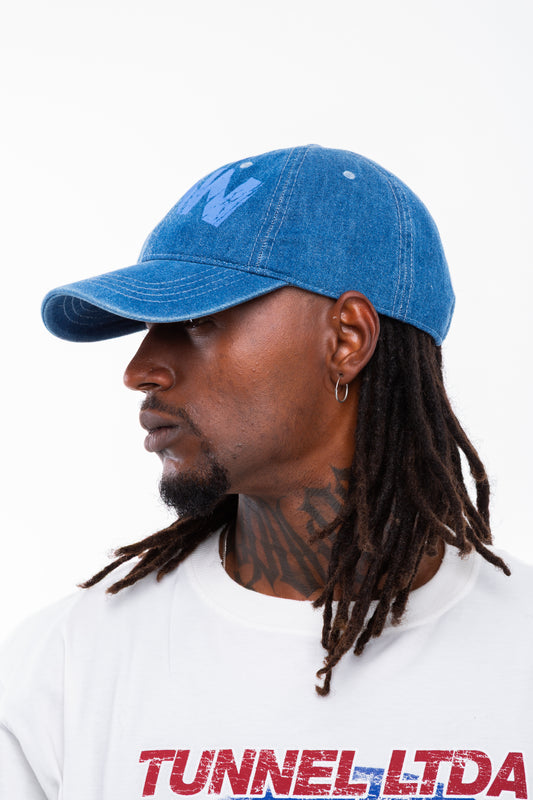 Boné Dad Hat Jeans Estonado Azul Escuro