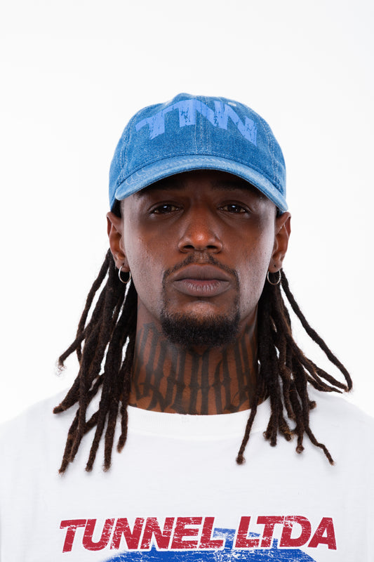 Boné Dad Hat Jeans Estonado Azul Escuro
