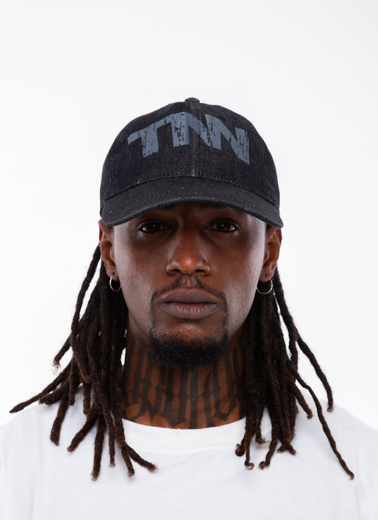 Boné Dad Hat Jeans Estonado Preto