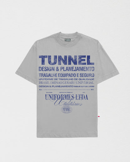 T-shirt Oversized Institucional Cinza